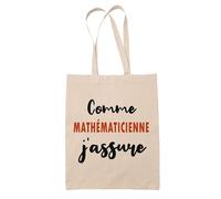 Otshirt Trousse comme Mathématicienne J'assure - Pouch - Idée Pochette Personnalisable Cadeau Anniversaire Fête Original Famille Travail Départ Collègue Retraite Noël.