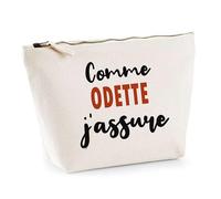 Otshirt Trousse comme Odette J'assure - Pouch - Idée Pochette Personnalisable Cadeau Anniversaire Fête Original Famille Travail Départ Collègue Retraite Noël.