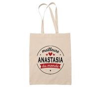Otshirt Trousse de la Meilleure Anastasia du Monde 1- Pouch - Idée Pochette Personnalisable Cadeau Anniversaire Fête Original Famille Travail Départ Collègue Retraite Noël.
