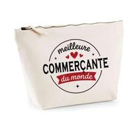 Otshirt Trousse de la Meilleure Comédienne du Monde 1- Pouch - Idée Pochette Personnalisable Cadeau Anniversaire Fête Original Famille Travail Départ Collègue Retraite Noël.