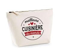 Otshirt Trousse de la Meilleure Créatrice du Monde 1- Pouch - Idée Pochette Personnalisable Cadeau Anniversaire Fête Original Famille Travail Départ Collègue Retraite Noël.