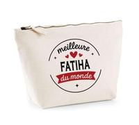 Otshirt Trousse de la Meilleure Fatiha du Monde 1- Pouch - Idée Pochette Personnalisable Cadeau Anniversaire Fête Original Famille Travail Départ Collègue Retraite Noël.