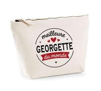 Otshirt Trousse de la Meilleure Georgette du Monde 1- Pouch - Idée Pochette Personnalisable Cadeau Anniversaire Fête Original Famille Travail Départ Collègue Retraite Noël.