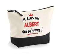 Otshirt Trousse d'un Albert Qui déchire 2- Pouch - Idée Pochette Personnalisable Cadeau Anniversaire Fête Original Famille Travail Départ Collègue Retraite Noël.