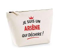 Otshirt Trousse d'un Arsène Qui déchire 2- Pouch - Idée Pochette Personnalisable Cadeau Anniversaire Fête Original Famille Travail Départ Collègue Retraite Noël.