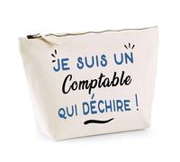 Otshirt Trousse d'un Comptable Qui déchire - Pouch - Idée Pochette Personnalisable Cadeau Anniversaire Fête Original Famille Travail Départ Collègue Retraite Noël.