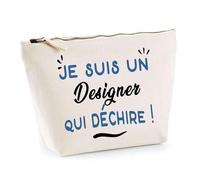 Otshirt Trousse d'un Designer Qui déchire - Pouch - Idée Pochette Personnalisable Cadeau Anniversaire Fête Original Famille Travail Départ Collègue Retraite Noël.