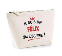 Otshirt Trousse d'un Félix Qui déchire 2- Pouch - Idée Pochette Personnalisable Cadeau Anniversaire Fête Original Famille Travail Départ Collègue Retraite Noël.