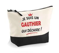 Otshirt Trousse d'un Gauthier Qui déchire 2- Pouch - Idée Pochette Personnalisable Cadeau Anniversaire Fête Original Famille Travail Départ Collègue Retraite Noël.
