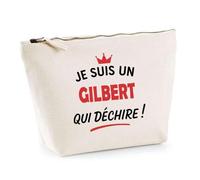 Otshirt Trousse d'un Gilbert Qui déchire 2- Pouch - Idée Pochette Personnalisable Cadeau Anniversaire Fête Original Famille Travail Départ Collègue Retraite Noël.