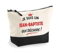 Otshirt Trousse d'un Jean-Baptiste Qui déchire 2- Pouch - Idée Pochette Personnalisable Cadeau Anniversaire Fête Original Famille Travail Départ Collègue Retraite Noël.