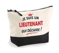 Otshirt Trousse d'un Lieutenant Qui déchire 2- Pouch - Idée Pochette Personnalisable Cadeau Anniversaire Fête Original Famille Travail Départ Collègue Retraite Noël.