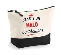Otshirt Trousse d'un Malo Qui déchire 2- Pouch - Idée Pochette Personnalisable Cadeau Anniversaire Fête Original Famille Travail Départ Collègue Retraite Noël.