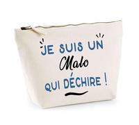Otshirt Trousse d'un Malo Qui déchire - Pouch - Idée Pochette Personnalisable Cadeau Anniversaire Fête Original Famille Travail Départ Collègue Retraite Noël.