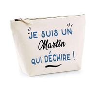 Otshirt Trousse d'un Martin Qui déchire - Pouch - Idée Pochette Personnalisable Cadeau Anniversaire Fête Original Famille Travail Départ Collègue Retraite Noël.