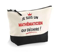 Otshirt Trousse d'un Mathématicien Qui déchire 2- Pouch - Idée Pochette Personnalisable Cadeau Anniversaire Fête Original Famille Travail Départ Collègue Retraite Noël.