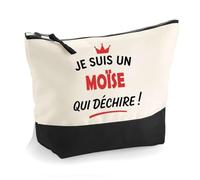 Otshirt Trousse d'un Moïse Qui déchire 2- Pouch - Idée Pochette Personnalisable Cadeau Anniversaire Fête Original Famille Travail Départ Collègue Retraite Noël.