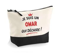 Otshirt Trousse d'un Omar Qui déchire 2- Pouch - Idée Pochette Personnalisable Cadeau Anniversaire Fête Original Famille Travail Départ Collègue Retraite Noël.