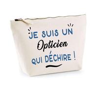 Otshirt Trousse d'un Opticien Qui déchire - Pouch - Idée Pochette Personnalisable Cadeau Anniversaire Fête Original Famille Travail Départ Collègue Retraite Noël.