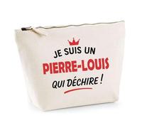 Otshirt Trousse d'un Pierre-Louis Qui déchire 2- Pouch - Idée Pochette Personnalisable Cadeau Anniversaire Fête Original Famille Travail Départ Collègue Retraite Noël.