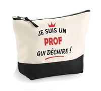 Otshirt Trousse d'un Prof Qui déchire 2- Pouch - Idée Pochette Personnalisable Cadeau Anniversaire Fête Original Famille Travail Départ Collègue Retraite Noël.