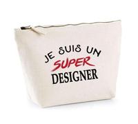 Otshirt Trousse d'un Super Designer - Pouch - Idée Pochette Personnalisable Cadeau Anniversaire Fête Original Famille Travail Départ Collègue Retraite Noël.