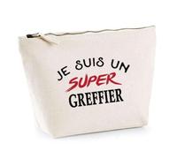 Otshirt Trousse d'un Super Greffier - Pouch - Idée Pochette Personnalisable Cadeau Anniversaire Fête Original Famille Travail Départ Collègue Retraite Noël.