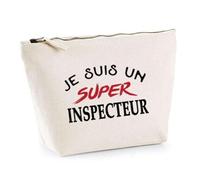 Otshirt Trousse d'un Super Inspecteur - Pouch - Idée Pochette Personnalisable Cadeau Anniversaire Fête Original Famille Travail Départ Collègue Retraite Noël.