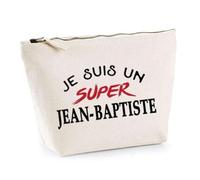 Otshirt Trousse d'un Super Jean-Baptiste - Pouch - Idée Pochette Personnalisable Cadeau Anniversaire Fête Original Famille Travail Départ Collègue Retraite Noël.