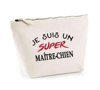 Otshirt Trousse d'un Super Maître-Chien - Pouch - Idée Pochette Personnalisable Cadeau Anniversaire Fête Original Famille Travail Départ Collègue Retraite Noël.