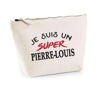 Otshirt Trousse d'un Super Pierre-Louis - Pouch - Idée Pochette Personnalisable Cadeau Anniversaire Fête Original Famille Travail Départ Collègue Retraite Noël.