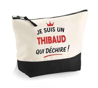Otshirt Trousse d'un Thibaud Qui déchire 2- Pouch - Idée Pochette Personnalisable Cadeau Anniversaire Fête Original Famille Travail Départ Collègue Retraite Noël.