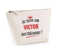 Otshirt Trousse d'un Victor Qui déchire 2- Pouch - Idée Pochette Personnalisable Cadeau Anniversaire Fête Original Famille Travail Départ Collègue Retraite Noël.