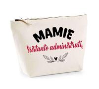 Otshirt Trousse d'une Mamie Assistante administratif - Pouch - Idée Pochette Personnalisable Cadeau Anniversaire Fête Original Famille Travail Départ Collègue Retraite Noël.