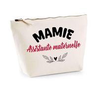 Otshirt Trousse d'une Mamie Assistante Maternelle - Pouch - Idée Pochette Personnalisable Cadeau Anniversaire Fête Original Famille Travail Départ Collègue Retraite Noël.