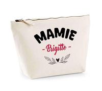 Otshirt Trousse d'une Mamie Brigitte - Pouch - Idée Pochette Personnalisable Cadeau Anniversaire Fête Original Famille Travail Départ Collègue Retraite Noël.