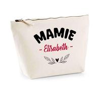Otshirt Trousse d'une Mamie Elisabeth - Pouch - Idée Pochette Personnalisable Cadeau Anniversaire Fête Original Famille Travail Départ Collègue Retraite Noël.