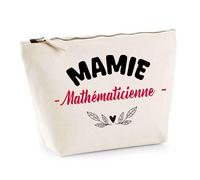 Otshirt Trousse d'une Mamie Mathématicienne - Pouch - Idée Pochette Personnalisable Cadeau Anniversaire Fête Original Famille Travail Départ Collègue Retraite Noël.