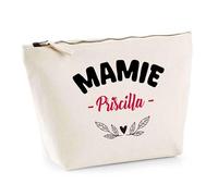 Otshirt Trousse d'une Mamie Priscilla - Pouch - Idée Pochette Personnalisable Cadeau Anniversaire Fête Original Famille Travail Départ Collègue Retraite Noël.