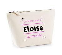 Otshirt Trousse La Meilleure Eloise au Monde 2 - Pouch Case - Idée Trousse Rangement Cadeau Anniversaire Fête Original Famille Travail Départ Collègue Retraite Noël.