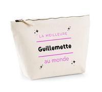 Otshirt Trousse La Meilleure Guillemette au Monde 2 - Pouch Case - Idée Trousse Rangement Cadeau Anniversaire Fête Original Famille Travail Départ Collègue Retraite Noël.