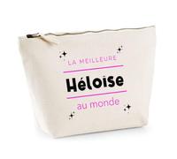 Otshirt Trousse La Meilleure Heloise au Monde 2 - Pouch Case - Idée Trousse Rangement Cadeau Anniversaire Fête Original Famille Travail Départ Collègue Retraite Noël.