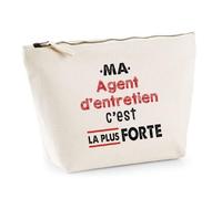Otshirt Trousse Ma Agent dentretien Cest la Plus Forte - Idée Rangement Cadeau Cadeau Anniversaire Fête Original Famille Travail Départ Collègue Retraite Noël. - Taille Unique