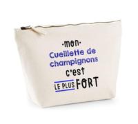 Otshirt Trousse Mon Cueillette de Champignons Cest Le Plus Fort - Idée Rangement Cadeau Cadeau Anniversaire Fête Original Famille Travail Départ Collègue Retraite Noël. - Taille Unique