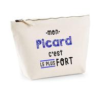 Otshirt Trousse Mon Picard C'est Le Plus Fort - Pouch Case - Idée Trousse Rangement Cadeau Anniversaire Fête Original Famille Travail Départ Collègue Retraite Noël.