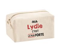 Otshirt Trousse Multifonction Ma Lydie C'est la Plus Forte - Multi-Purpose Case - Idée Trousse Multifonction Cadeau Anniversaire Fête Original Famille Travail Départ Collègue Retraite Noël.
