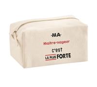 Otshirt Trousse Multifonction Ma Maitre-Nageur C'est la Plus Forte - Multi-Purpose Case - Idée Trousse Multifonction Cadeau Anniversaire Fête Original Famille Travail Départ Collègue Retraite Noël.