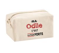 Otshirt Trousse Multifonction Ma Odile C'est la Plus Forte - Multi-Purpose Case - Idée Trousse Multifonction Cadeau Anniversaire Fête Original Famille Travail Départ Collègue Retraite Noël.
