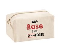 Otshirt Trousse Multifonction Ma Rose C'est la Plus Forte - Multi-Purpose Case - Idée Trousse Multifonction Cadeau Anniversaire Fête Original Famille Travail Départ Collègue Retraite Noël.