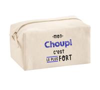Otshirt Trousse Multifonction Mon Choupi C'est Le Plus Fort - Multi-Purpose Case - Idée Trousse Multifonction Cadeau Anniversaire Fête Original Famille Travail Départ Collègue Retraite Noël.